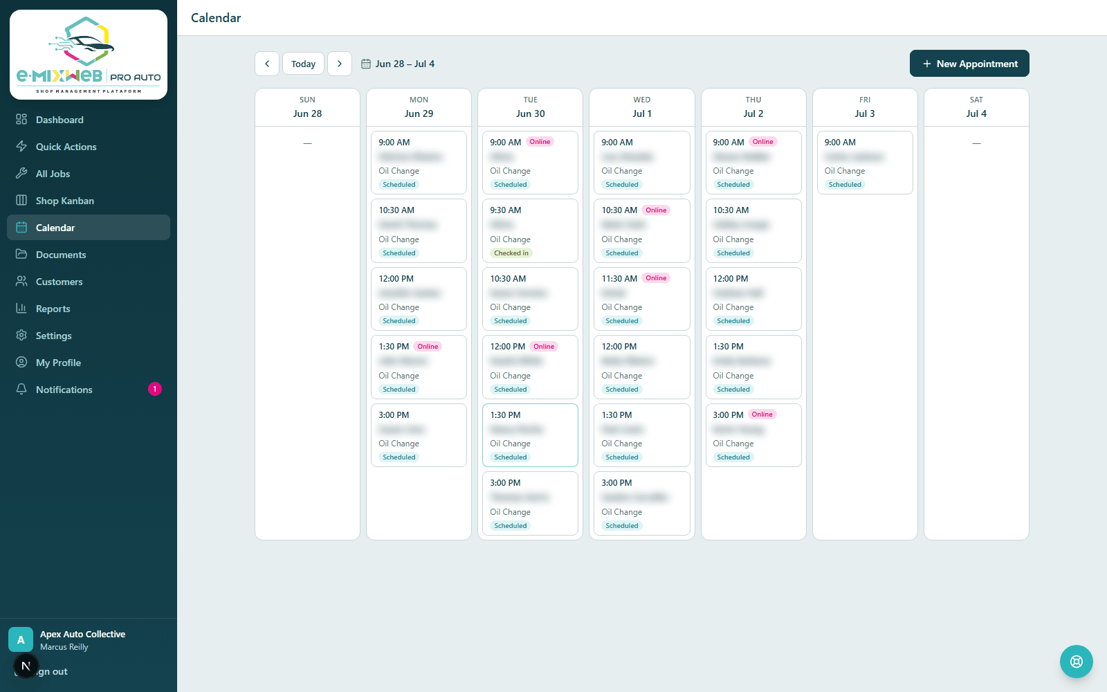 Calendar — appointments with online booking